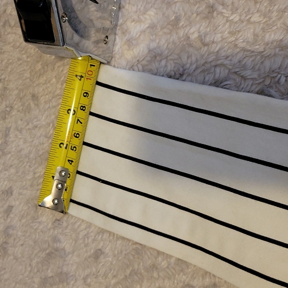 ROMEO & JULIET COUTURE ~ Jeans, White with Black Stripes, 24 - Picture 3 of 10